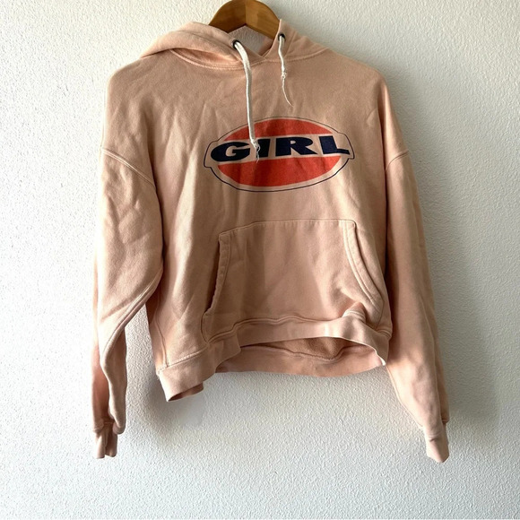 RE/DONE Girl Cropped Boxy Hoodie - Picture 1 of 6